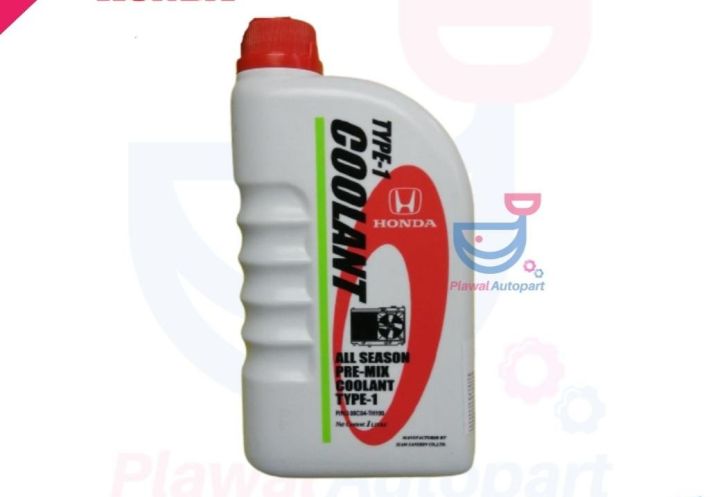 HONDA แท้ห้าง เบิกศูนย์ น้ำยาเติมหม้อน้ำ น้ำยาหล่อเย็น ALL SEASON PRE-MIX COOLANT TYPE-1 ใช้ได้กับ รถ Honda ทุกรุ่น ขนาด 1 ลิตร [08C04-TH100]