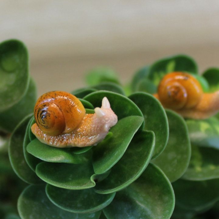 50-pcs-succulent-plant-mini-landscape-snail-small-ornament-lovely-animal-flowerpot-resin-handicraft-ornament