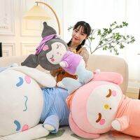 Kuromi Anrio ของเล่นน่ารักๆ Mymelody Cinnamorol ตุ๊กตาสัตว์นุ่มนิ่มหมอนพูเชียร์ตุ๊กตา Kado Ulang Tahun ของเล่นสำหรับ Ks