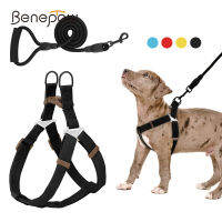 Benepaw ไม่มีดึงสายรัดสุนัขชุดปรับคอสบาย BALANCE เชือกแขวนคอสัตว์เลี้ยง Harnesses สำหรับสุนัขขนาดกลางขนาดเล็ก-Youerd