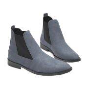 Giày chelsea boots da lộn, cổ chun, đế khâu chắc chắn- mã cb548 XÁM CHUN