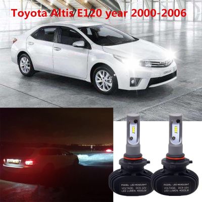 New ชุดไฟหน้ารถยนต์ 9006 80 W 8000 Lm Led 2 ชิ้นสําหรับ Toyota Altis E120 Year 2000-2006