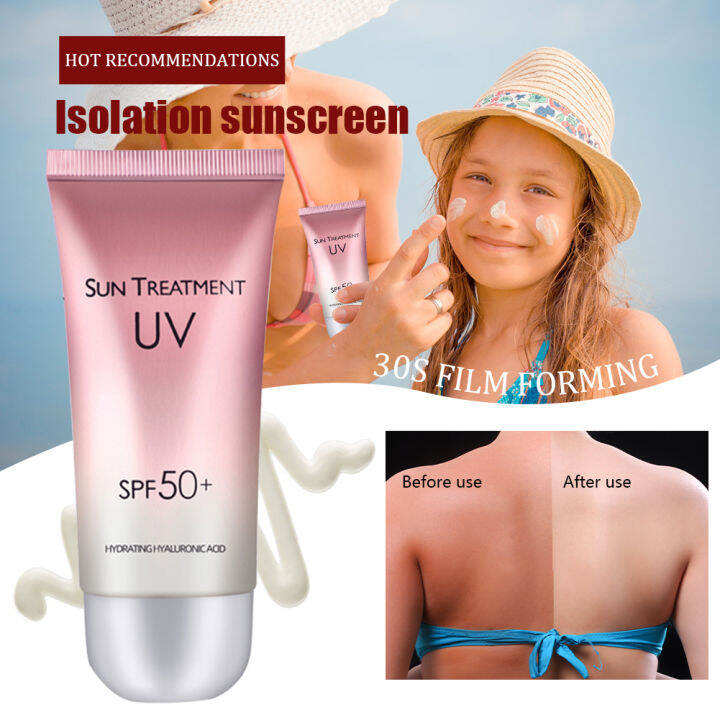 ครีมกันแดดไวท์เทนนิ่งครีมกันแดด-spf-50ผิวหน้าและร่างกายครีมป้องกันต่อต้านริ้วรอยควบคุมน้ำมันชุ่มชื้นใบหน้าได้อย่างมีประสิทธิภาพป้องกันการถูกแดดเผา