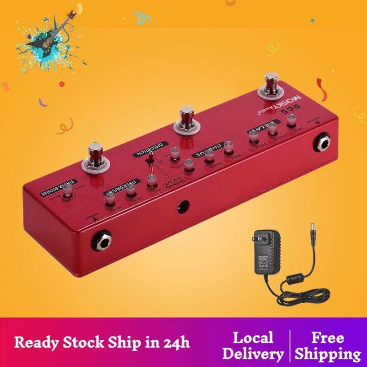 MOSKY DC5 6in1 Guitar Multi Effects Pedal Delay Chorus Distortion
