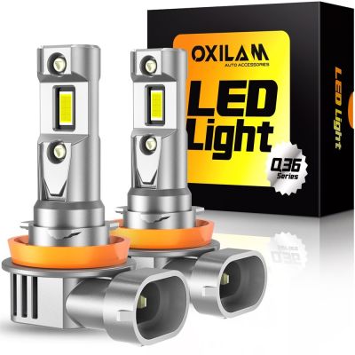OXILAM 2Pcs Turbo H4 H8 H11 LED Canbus No Error 12V 60W Car Headlight 16000LM 6500K HB4 9006 HB3 9005 HIR2 9012 LED Mini Size Bulbs  LEDs  HIDs