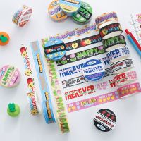 MOHAMM 1 Roll Korean Decorative Washi Tape for Travel Planner Daily Life Diary Scrapbook Basic Elements Pendants