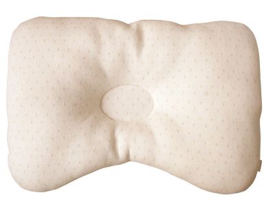 John N Tree Organic - Baby Protective Pillow (Choco Dot) - หมอนหัวทุย หมอนหลุมออร์เเกนิคเเท้100% จากเกาหลี