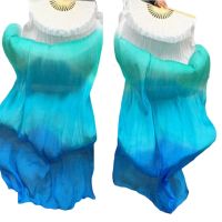 hot【DT】 150cm Silk Veils Belly Costume Accessory Colorful Folding Fans Dancer Kids Adult Shipping