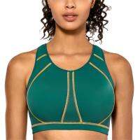 Womens High Impact Full Support Wire Free Molded Cup Active Plus Size Exercise Bra