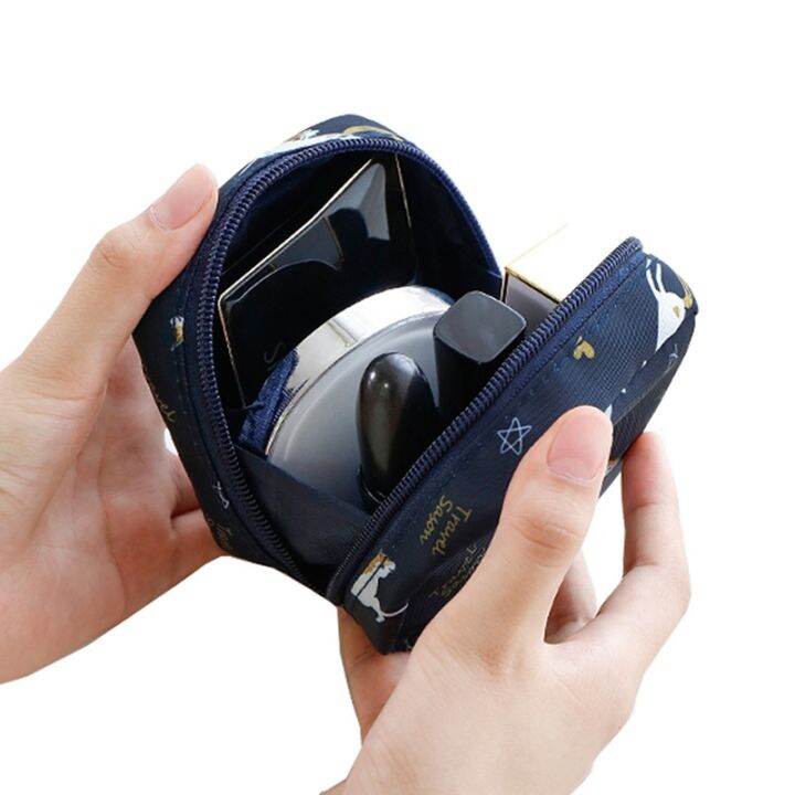 Mini Travel Cosmetic Bag Small Lipstick Organizer Portable Waterproof