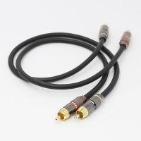 Pasang Kabel Interkoneksi X401 Hi-end 99.9998 OFC Tembaga dengan RCA Hi END Berlapis Emas 24K