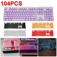 104pcs Mechanical Keycaps Ergonomic Blank Backlit