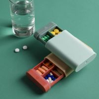 Medical Portable Pill Box Pills Box Medicine Box Portable Mini Outdoor Travel Compartment Medicine Tablet Pill Storage Case Box