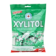 Kẹo Sing-gum Không Đường Lotte Xylitol Hương Lime Mint Gói 159.5g-xanh lá
