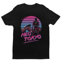 Welcome To Neo Tokyo T-shirt Men Vaporwave Tshirt Shotaro Kaneda Motorcycle T Shirt Short Sleeve Cotton Anime Manga Tee XS-6XL