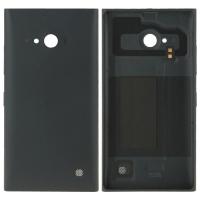 Solid Color Plastic Back Cover for Nokia Lumia 730(Black)