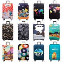 【LZ】✗  Grossa Dustproof Capa Bagagem Padrão engraçado tecido elástico Suitcase Protector Trolley Cases Essentials Viagem Bagagem 18-28 em