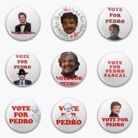 Vote For Pedro Pascal Soft Button Pin Jewelry Clothes Lover Metal Cute Creative Hat Women Badge Funny Fashion Collar Lapel Pin Fashion Brooches Pins