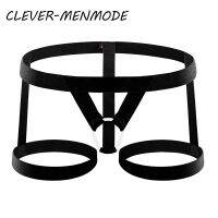 【LZ】¤  CLEVER MENMODE Tanga Sexy Masculina Lingerie Erótica Cinto para Pernas Cockring Suspender Band Flerte Fetiche