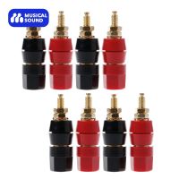 Musical Sound 8PCS/LOT Amplifier Binding Post Gold Plated Female HIFI Audio Terminal Banana Plug Socket Speaker