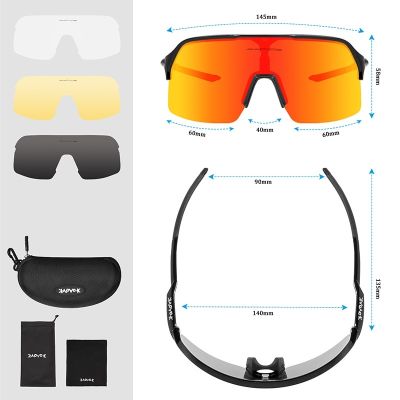 4เลนส์2023แว่นกันแดดแว่นโพลารอยด์ปั่นจักรยานสำหรับผู้ชายผู้หญิง,แว่นตาขี่จักรยานเสือภูเขาแว่นตาสำหรับใส่ขับรถตกปลากลางแจ้ง
