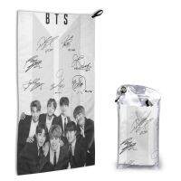 BTS ผ้าเช็ดตัวขนาด80*40ซม. ดูดซับได้ดีไมโครไฟเบอร์แห้งเร็วผ้าเช็ดตัวสำหรับเดินทางผ้าเช็ดตัวสำหรับออกกำลังกายนุ่มขนาดกะทัดรัดสำหรับการเดินป่าชายหาดเล่นโยคะเล่นกีฬาท่องเที่ยว