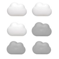 6PCS Fridge Magnet Cloud Cute Magnetic ABS Sticker Fridge Magnet For Office Home Kitchen Refrigerators Magnetic Sticker