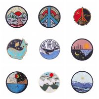 Nature Adventure/Outdoor Travel Patch For Clothing Accessories Applique Decor Iron on Jacket Embroidered Patch Sewing Fusible