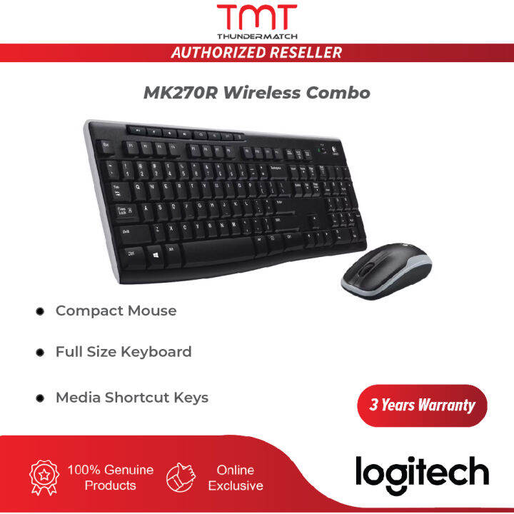 Logitech MK270R Wireless Combo Desktop | Lazada