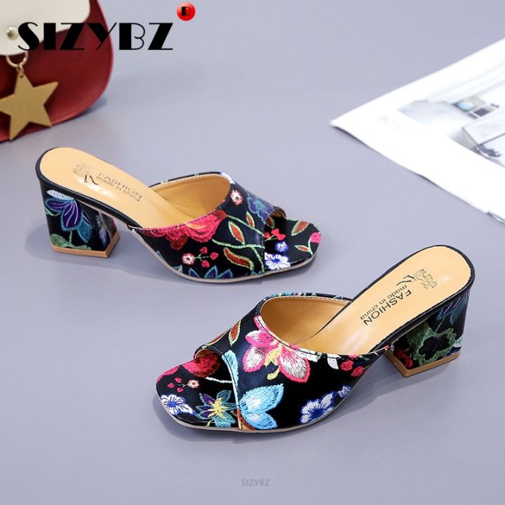 cc-printed-sandals-new-slippers-thick-heeled-high-heeled-all-match-half-slippers-toe