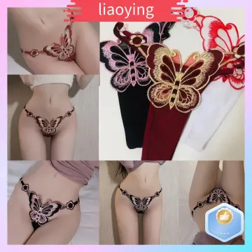 Sexy Women's Panties Ladies Open Crotch Butterfly Underwear