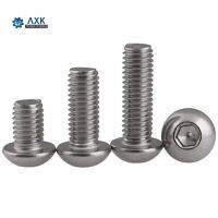 Socket Button Head Screw Bolt Stainless Steel 304 Hex Machine Stainlness High Quality Service Pan Mushroom Hexagon 50pcs M2 Nails Screws  Fasteners