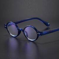 Good Sight Blue Frame Retro Smart Reading Glasses Blue Light Glasses Vintage Round Glasses Women 1.5 2 2.5 3