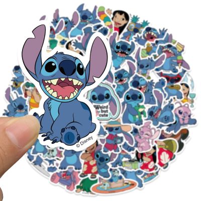 51PCS Disney Cute Cartoon Lilo &amp; Stitch Stickers DIY Diary Laptop Luggage Skateboard Graffiti Decals Fun Classic Toy