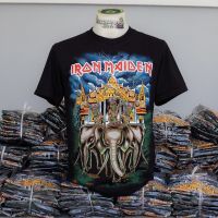 เสื้อยืดคอกลมเสื้อวง Iron Maiden ผลิตจำนวนจำกัด 500 ตัว ไม่ผลิตเพิ่ม ไม่ทำซ้ำแน่นอน  เสื้อวงดนตรี เสื้อวงร็อค เสื้อนักร้S-5XL