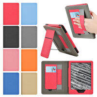 เคสขาตั้งสำหรับ6.8 "11th Kindle Paperwhite M2L3EK สวมมีช่องเสียบบัตรแขนหนังพียูพรีเมี่ยมและสายคล้องมือ tcubjb