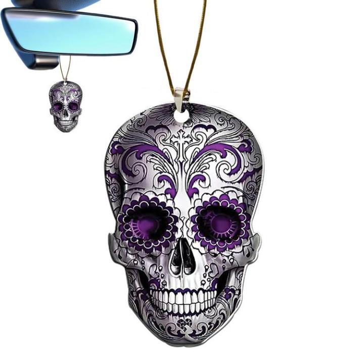 acrylic-rear-view-mirror-pendant-acrylic-skull-head-pendant-for-rear-view-mirror-reusable-acrylic-rear-view-mirror-pendant-for-car-suv-truck-pleasant