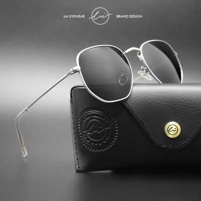 ☄☁⊕ LM Fashion Women Small Hexagon Sunglasses Men Retro Polarized Metal Coating Mirror Sun Glasses Goggle UV400 Eyewear gafas de sol