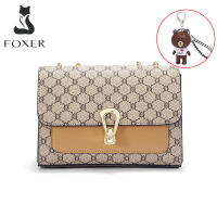 FOXER Cross Body &amp; กระเป๋าสะพายไหล่กระเป๋าโซ่กระเป๋าผู้หญิงส่งเอกสารกระเป๋าสะพายสำหรับผู้หญิงเข้าได้กับทุกชุด