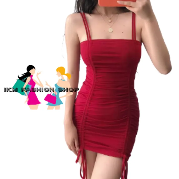 bodycon dress with strings