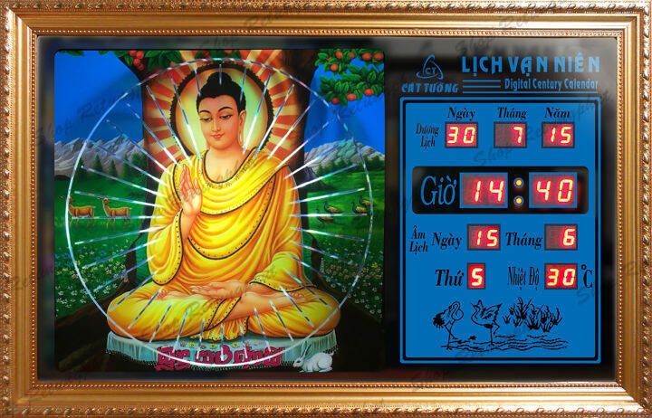 Đồng Hồ Treo Tường Phủ Gương Màu Xanh Ngọc In UV Hình Cành Hoa Trắng Hồng -  NL119173 - Xưởng tranh treo tường phong thủy