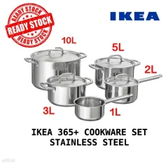IKEA 365+ 9-piece cookware set, stainless steel - IKEA