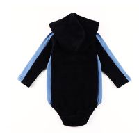 Special Offers Baby Romper Black Corduroy Side Denim Panel Long Sleeves Baby Boy And Girls Clothes Cangroo Pocket Baby Overalls Hoodie Clothing