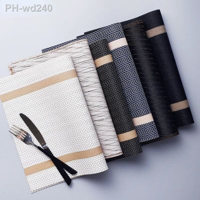 PVC Placemats For Dinning Table Place Mat For Dishes Dining Table Mat Hot Pad Kitchen Accessories Placemat Table