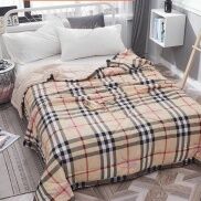 Chăn Hè Kẻ Burberry 1M6 Chăn đũi trần bông mềm mại thoáng khí.