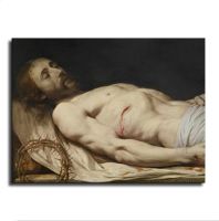 Philippe De Champigny(The Dead Christ 1654อุปกรณ์สำหรับตัดน้ำมัน) ภาพวาดผ้าใบโปสเตอร์ศิลปะตกแต่งบ้านภาพ HD ห้องนอนห้องนั่งเล่นศิลปะบนผนัง