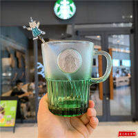 Starbuck แก้วสีเขียวไล่ระดับสี,ถ้วยใส่น้ำกาแฟทำจากสเตนเลสสตีลสำหรับกวนเหรียญทองแดง