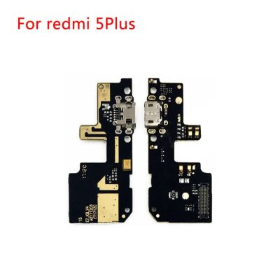 สายแผงวงจรเคเบิลแบบยืดหยุ่นชาร์จชาร์จพอร์ตแบบ Usb สำหรับ Xiaomi Redmi 5 Plus แท่นหัวเชื่อมปลั๊กพร้อมสายเคเบิลไมโครโฟนแบบยืดหยุ่น