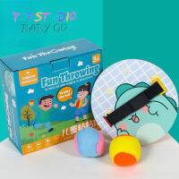 Topstudio ลูกบอลเหนียวดอจบอลบ้าสำหรับเด็กลูกบอลเป้าหมายเหนียวสำหรับเด็กอนุบาลสวนสาธารณะแบบเหนียวสำหรับขว้างปาเป้าของเล่นแบบโต้ตอบพ่อแม่ลูก