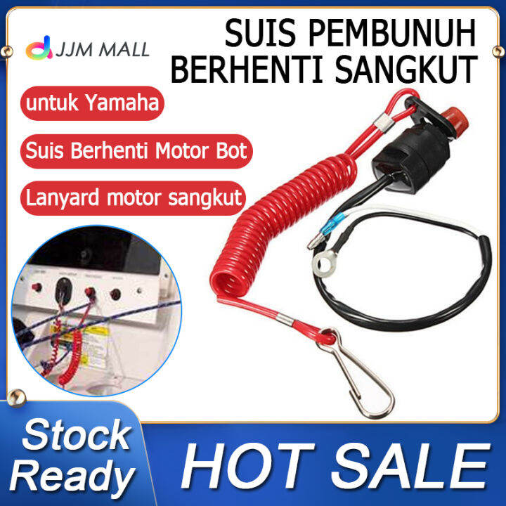 Boat Motor Emergency Kill Stop Switch for Yamaha /Tohatsu Outboard Stop Kill Switch Cut Off